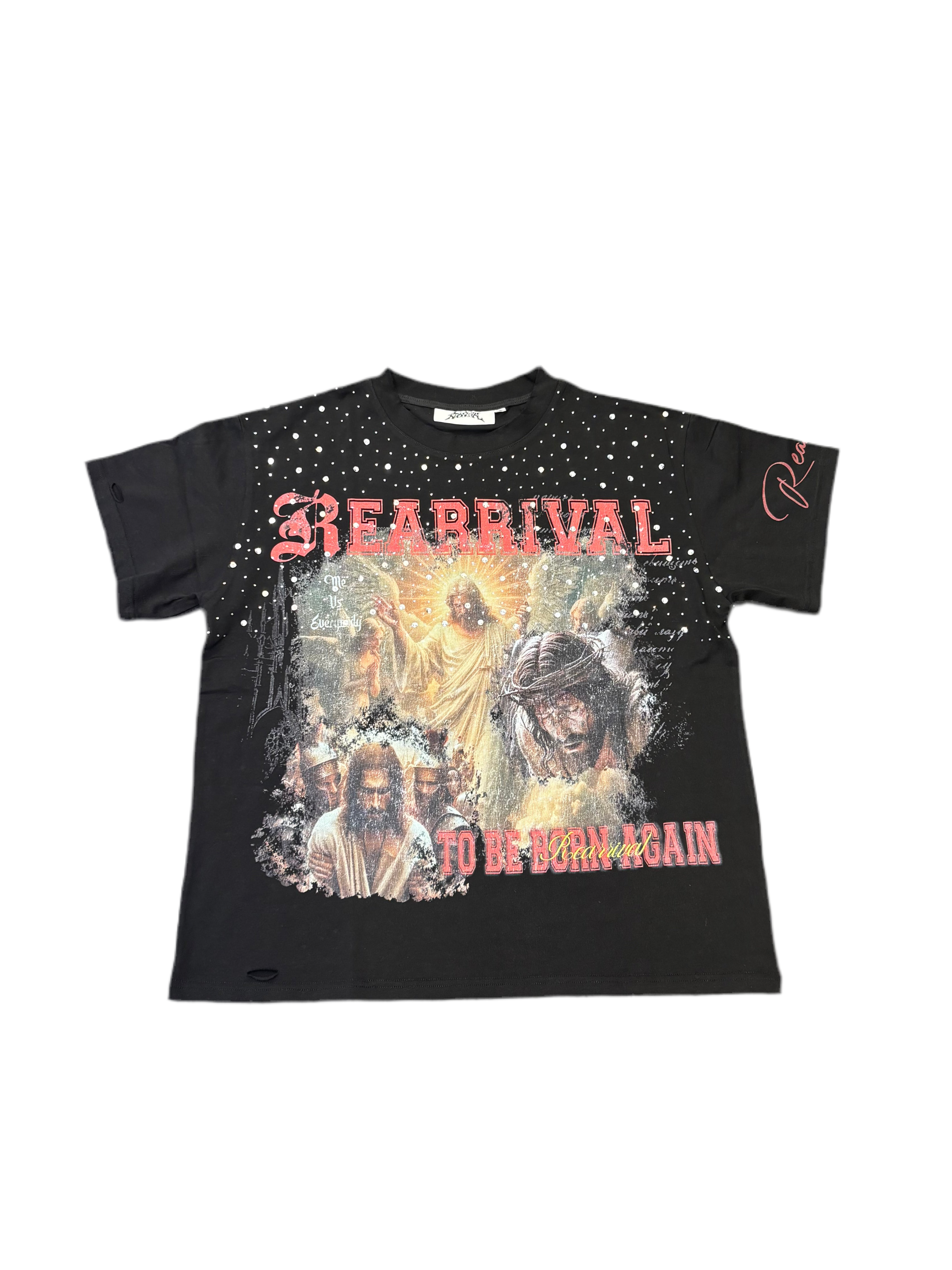 Black “ Risen Stone” Tee